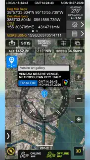 tactical gps. offline map iphone screenshot 2