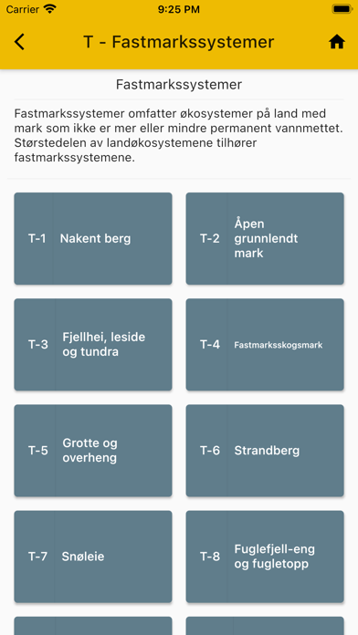 Natur i Norge guide Screenshot