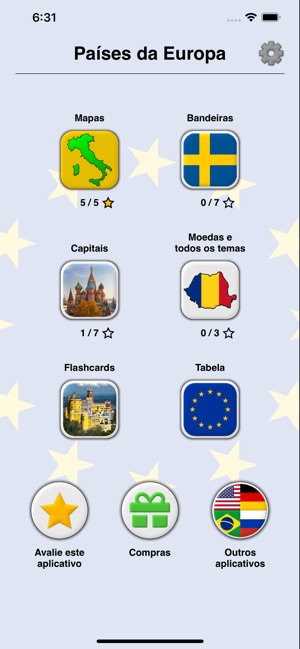 Bandeiras y capitais do mundo na App Store
