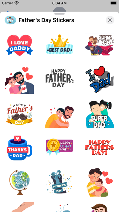 Cool Father's Day Stickers Screenshot 2 - AppWisp.com Cool Father's Day Stickers Screenshot 2 - AppWisp.com