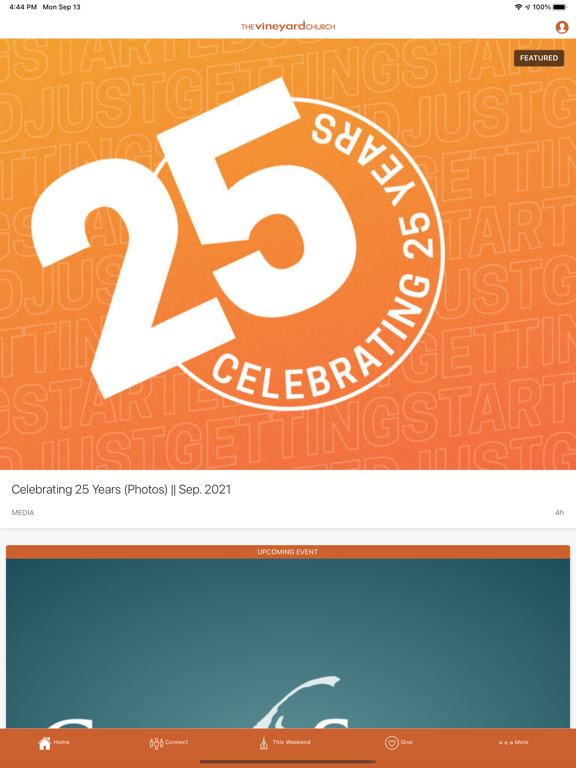The Vineyard iPad screenshot 1 - Lifestyle app