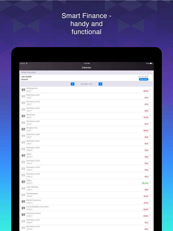 Smart Finance & Budget iPad screenshot 3 - Finance app