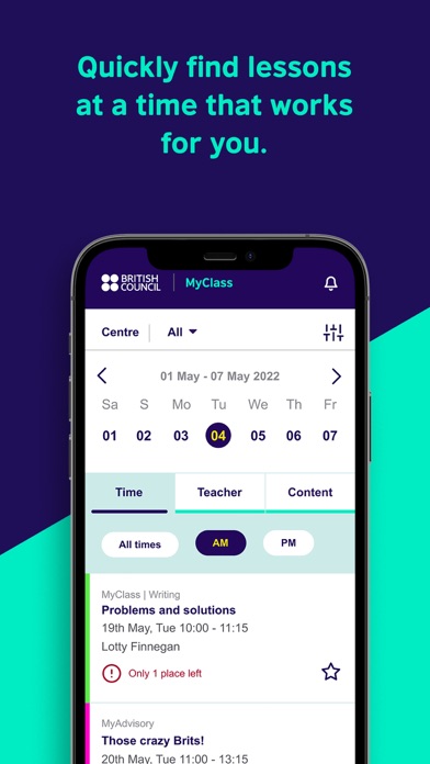 British Council myClass Screenshot