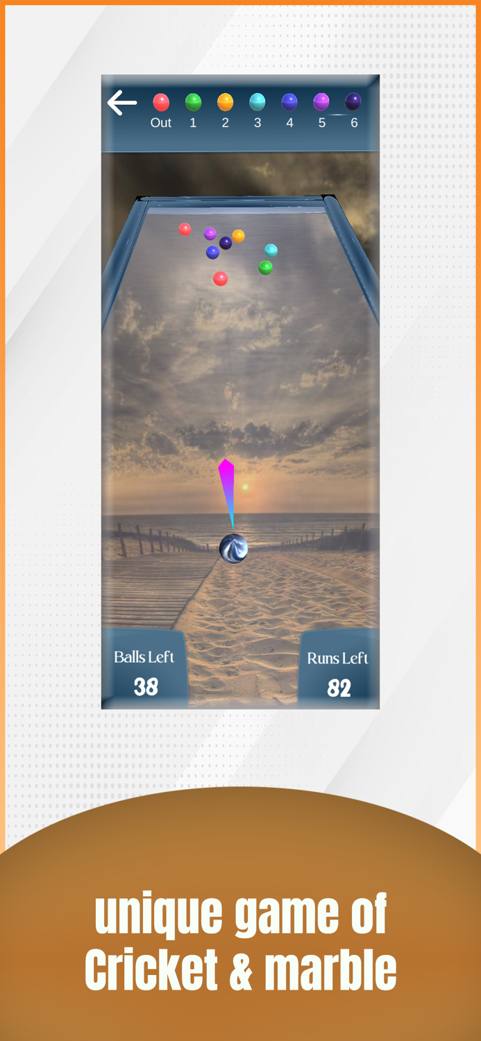 Swipe Marble - Cricket Game