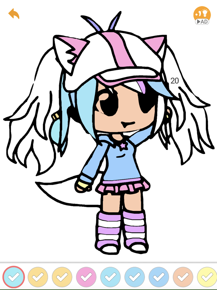 Princess Gacha ARTS Coloring