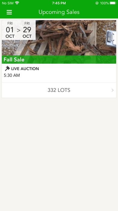 BC Auctions Screenshot