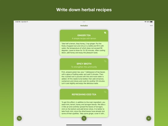 Screenshot #4 pour Herbalist recipes