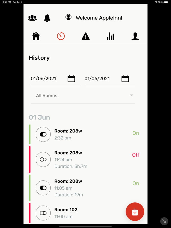Hotel Switch Control