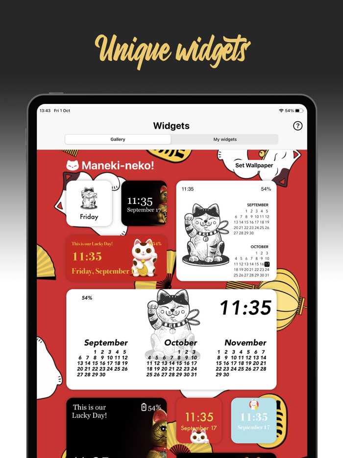 Live Widgets for iPad