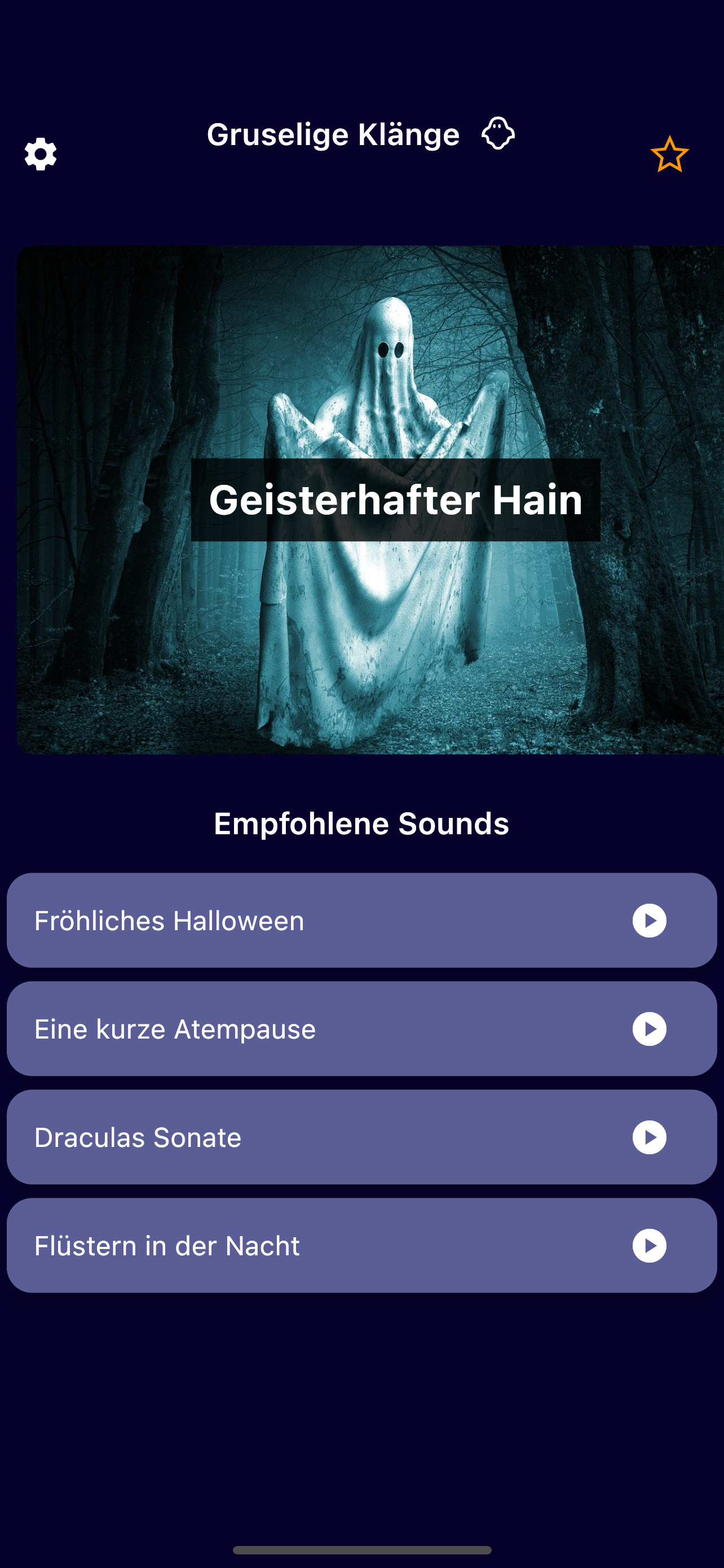 Gruselige Klänge das Halloween