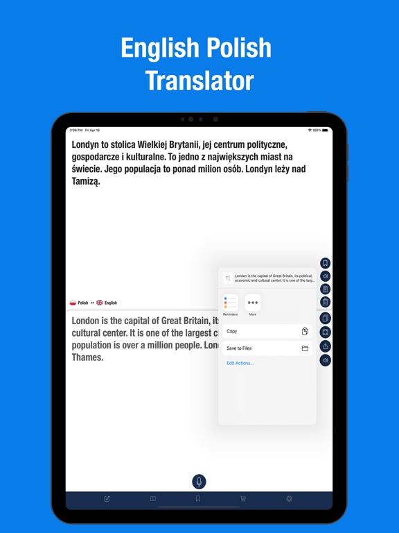 Screenshot #4 pour English to Polish Translator