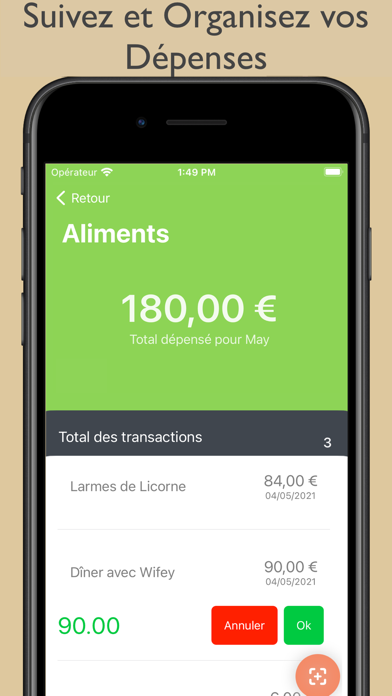 Screenshot #3 pour Gestion des Dépenses+