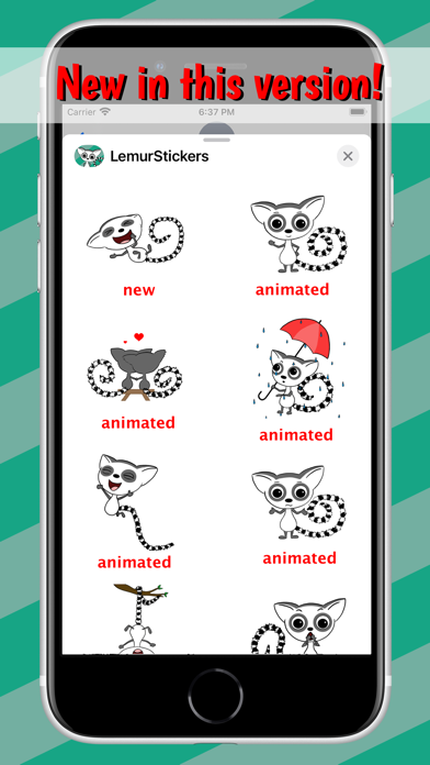 Cute Lemur Stickers Screenshot
