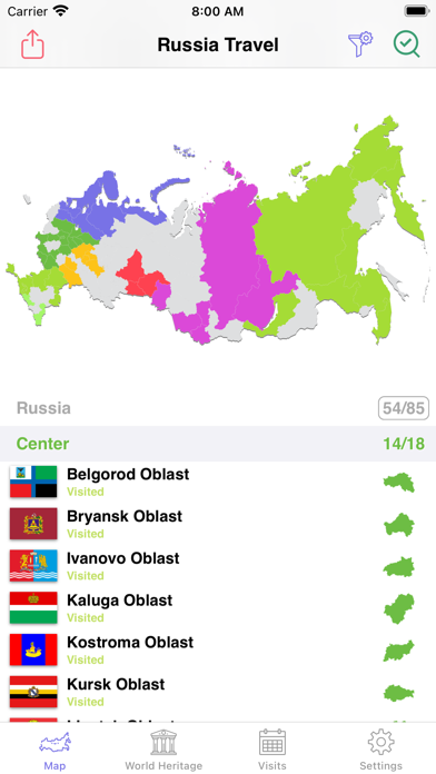 Russia Travel: I've Been in RU Screenshot