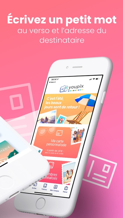 Youpix, carte & timbre