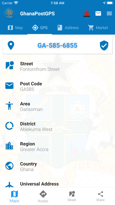 GhanaPostGPS Screenshot