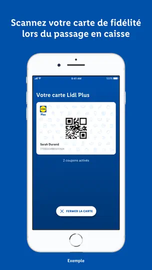 Capture d'écran de Lidl Plus sur iPhone 4