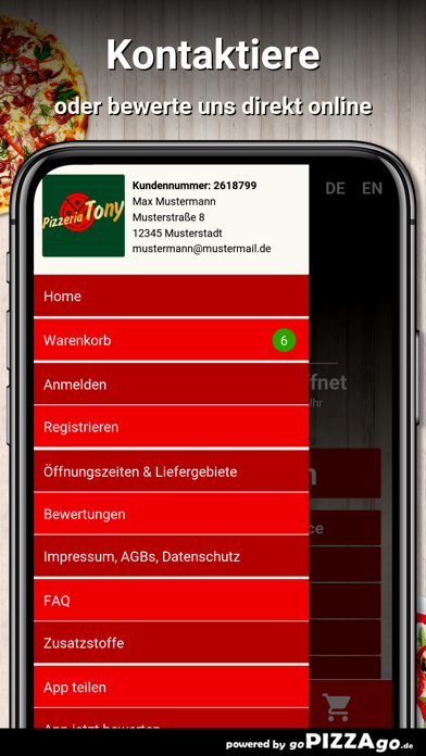 Pizzeria Tony Bottrop Screenshot