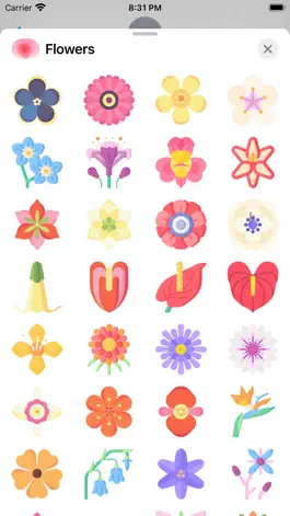 Game screenshot Flowers Stickers Pack Plus hack