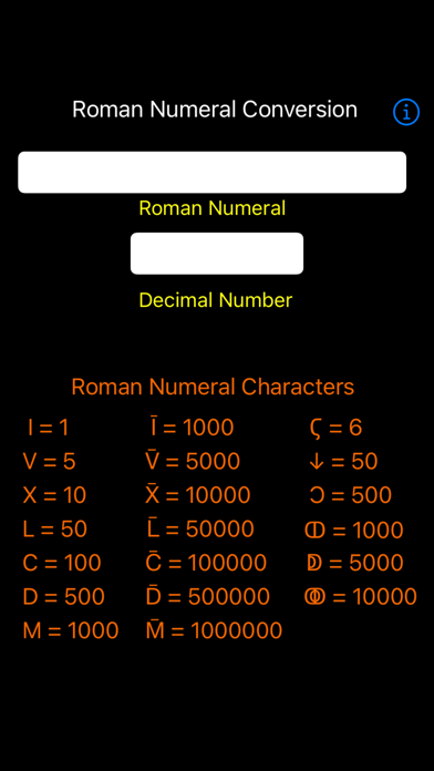 Roman Numeral Conversion Screenshot