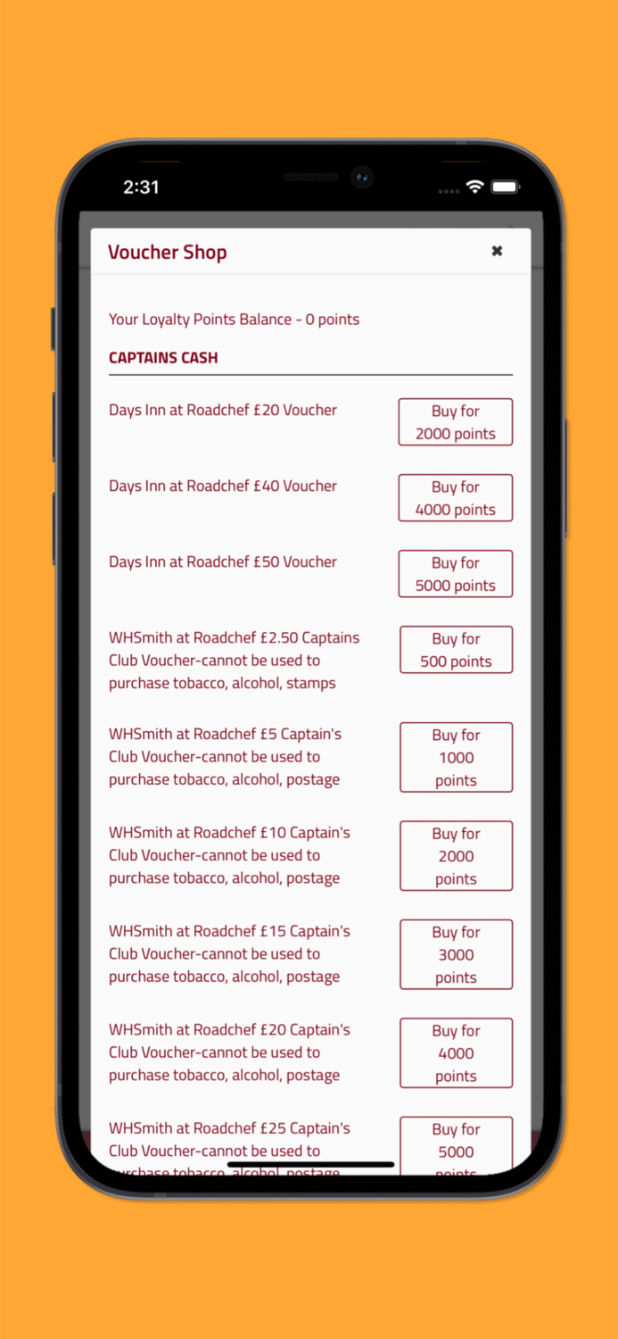 Roadchef Captains Club