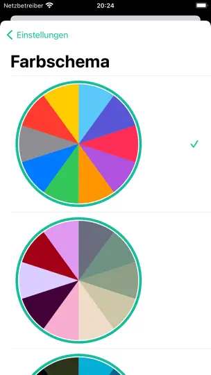 Screenshot von Entscheidungs-Glücksrad auf dem iPhone 6