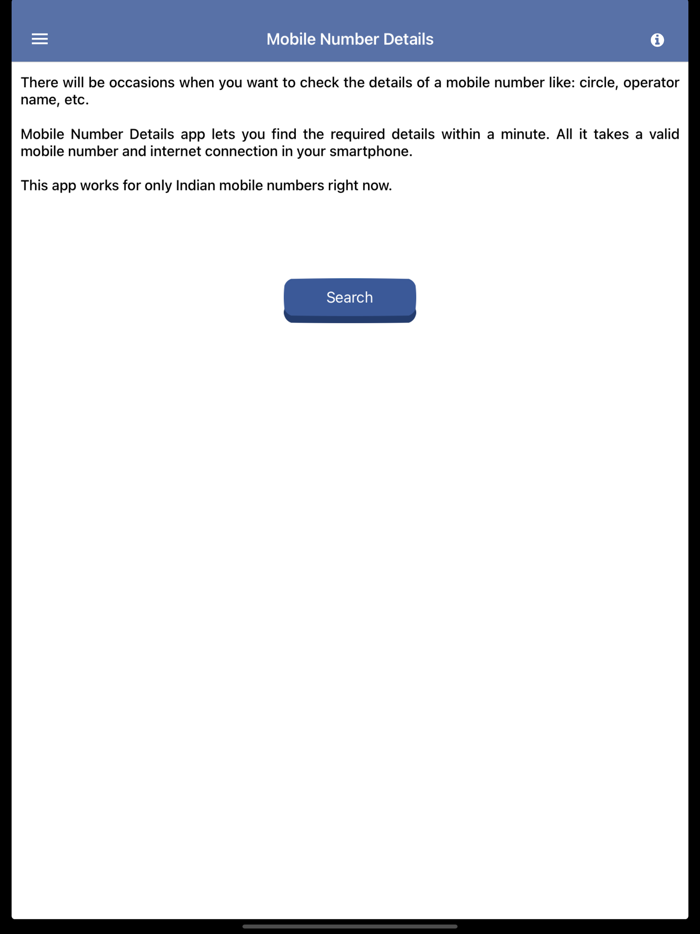 Mobile Number Details