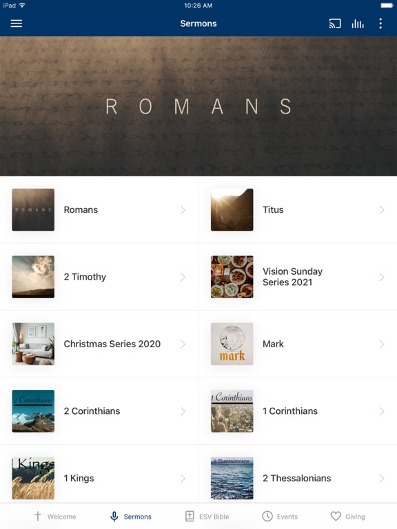 Calvary Chapel Farmville iPad screenshot 2 - Education app