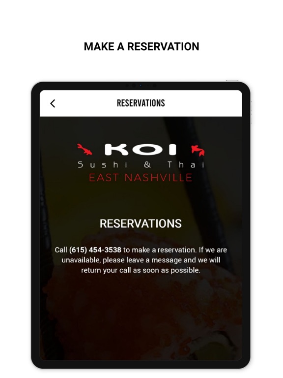 Screenshot #6 pour Koi Sushi Thai East Nashville