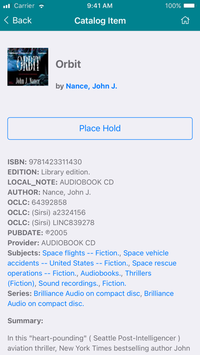 SWAN Libraries App Screenshot