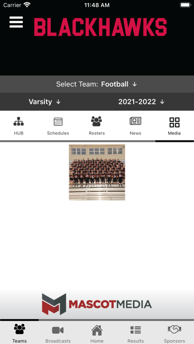 Pea Ridge Blackhawks Athletics Screenshot