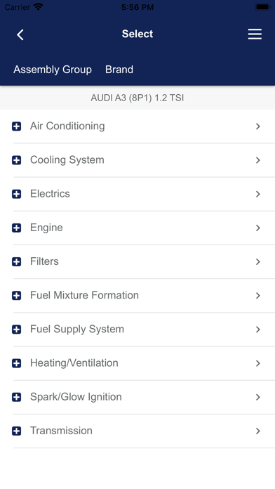 Mahle Catalog Screenshot