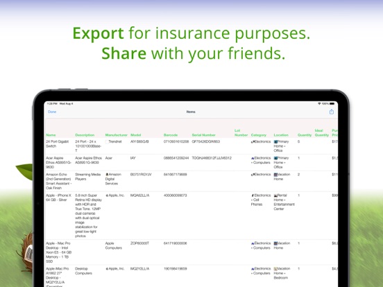 Nest Egg - Inventory Lite iPad screenshot 10 - Utilities app