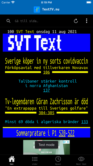 TextTV.nu - SVT Text TVのおすすめ画像1