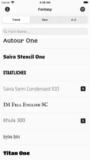 fontasy - font browser iphone screenshot 1