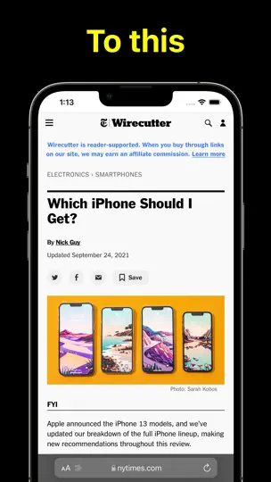 Captura de pantalla de AMP Shockwave en iPhone 2