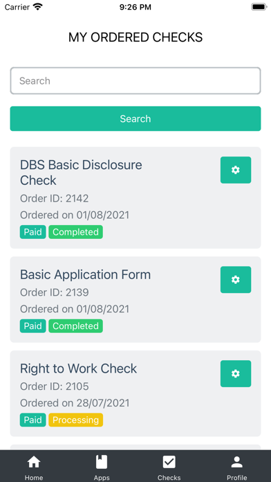 Employment Check App Screenshot