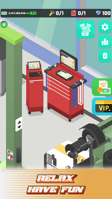 Idle Car Garage Simulator Game Screenshot