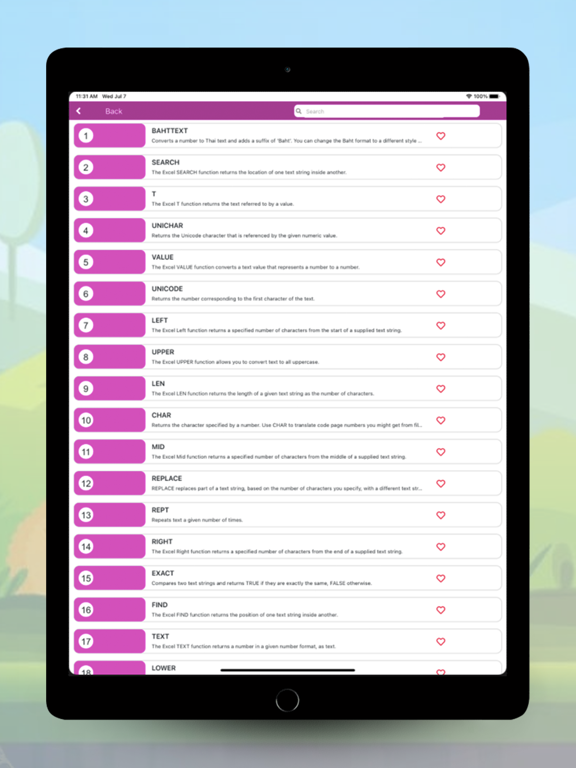 Learn Excel Formula iPad screenshot 8 - Education app