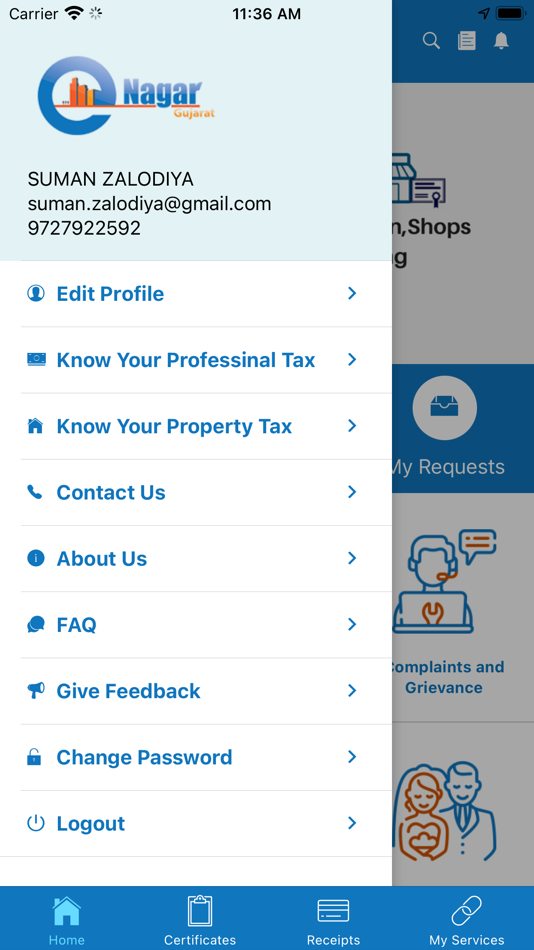 #10. e-Nagar (iOS) 由: General Administration Department