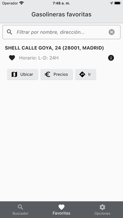 Spain Gas Price Screenshot