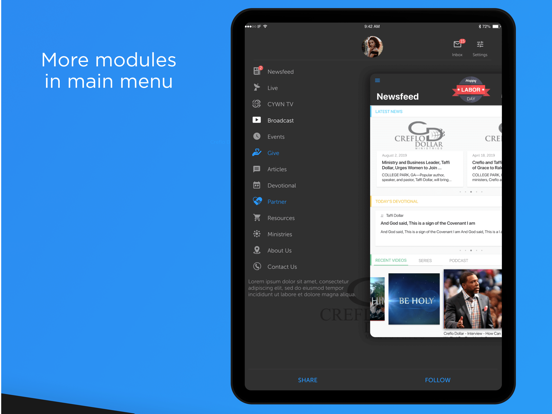 Screenshot #6 pour Creflo Dollar Ministries