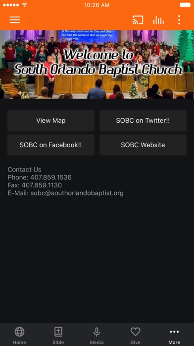 South Orlando Baptist Church Screenshot