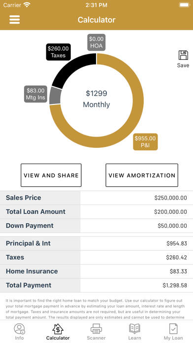 Gold Financial Services Screenshot