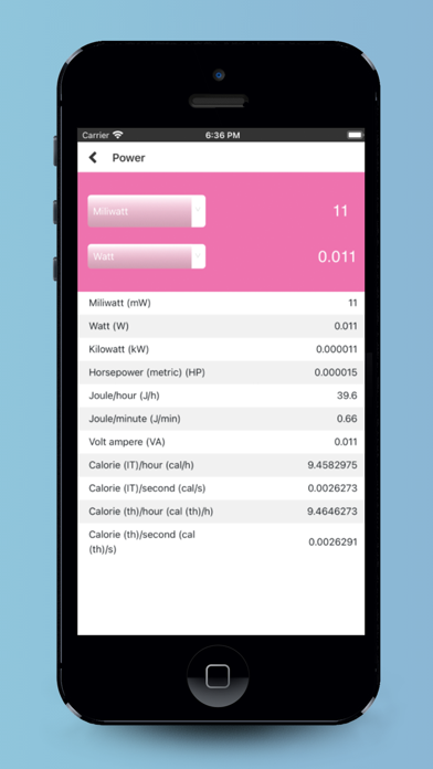 All unit converter calculator Screenshot