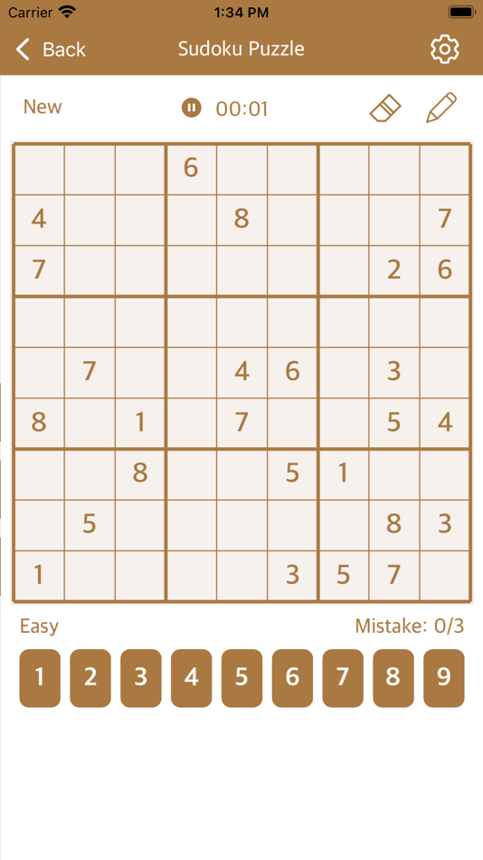 #2. Classic Sudoku - Number Games (iOS) By: Sumita Hirpara