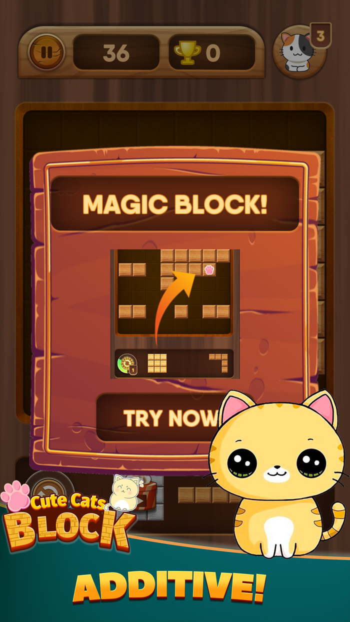Block Puzzle Cute Cats