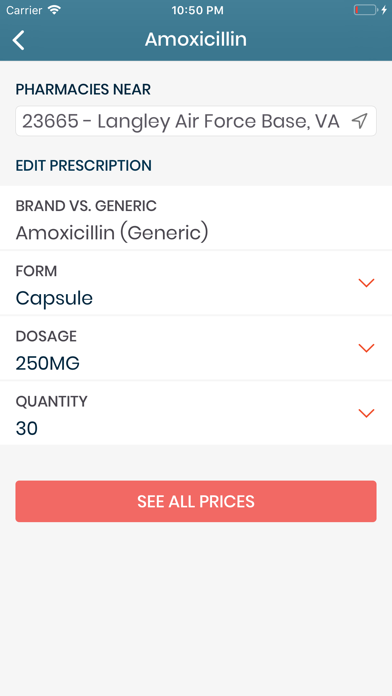 ComdataRx Prescription Coupons Screenshot