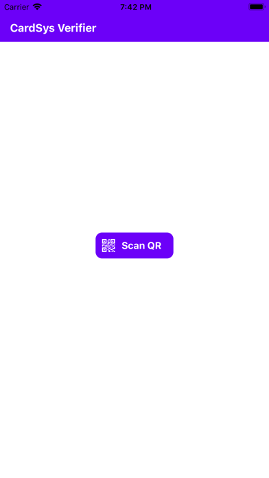 CardSys Verifier Screenshot
