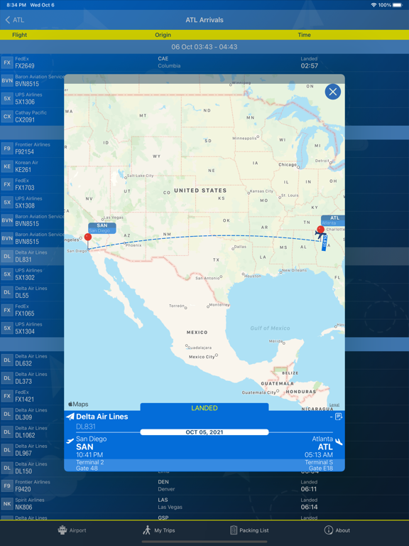Screenshot #6 pour Atlanta Airport (ATL) + Radar